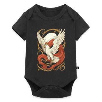 Poland Polska Eagle Flag Art Nouveau Gift - Baby Premium short-sleeve bodysuit - black - Front