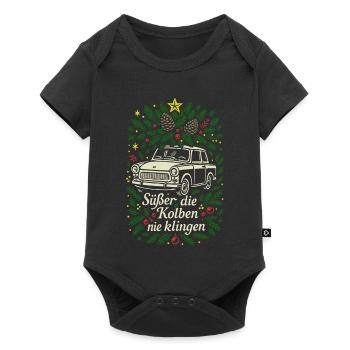 Plus doux que les pistons ne sonnent jamais - Trabi Christmas - Body à manches courtes Premium Bébé - noir - Devant