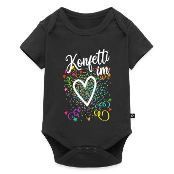 Confetti in the Heart - Carnival in the Blood - Baby Premium short-sleeve bodysuit - black - Front