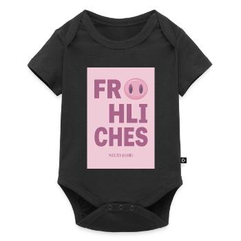 Bonne année – Conception de vœux du Nouvel An - Body à manches courtes Premium Bébé - noir - Devant
