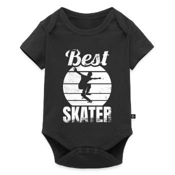 Bester Skater - Baby Premium Kurzarmbody - Schwarz - Vorne