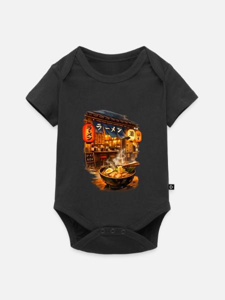 Ramen is Life - Baby Premium Kurzarmbody - Schwarz
