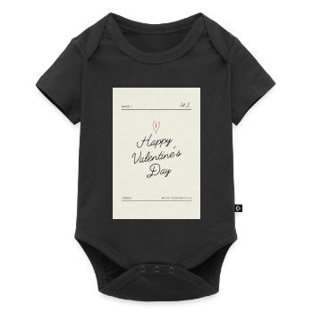 Bonne Saint-Valentin, mon amour - Body à manches courtes Premium Bébé - noir - Devant
