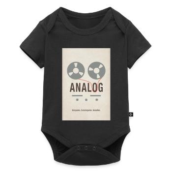 ANALOG – Fast forward. Rewind. Enjoy. - Baby Premium short-sleeve bodysuit - black - Front