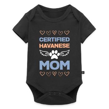 Certified Havanese Mom - Baby Premium Kurzarmbody - Schwarz - Vorne