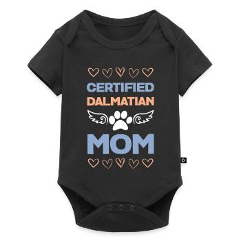 Certified Dalmatian mom - Baby Premium short-sleeve bodysuit - black - Front