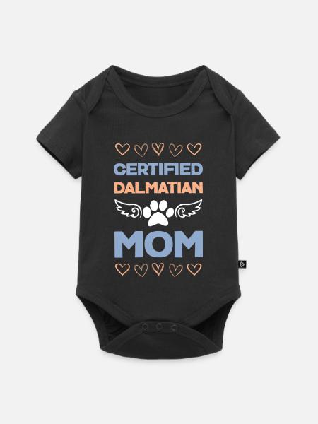 Zertifizierte Dalmatiner-Mama - Baby Premium Kurzarmbody - Schwarz