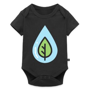 Eco Drop Nature Conservation - Baby Premium short-sleeve bodysuit - black - Front
