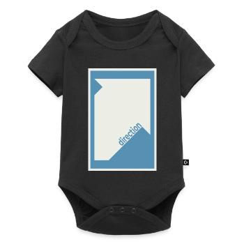 Direction Poster Blue – Modern Minimal - Baby Premium short-sleeve bodysuit - black - Front