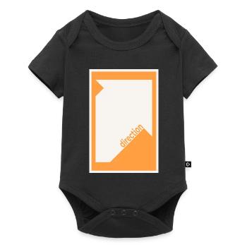 Direction Poster Orange – Modern Graphic - Baby Premium short-sleeve bodysuit - black - Front
