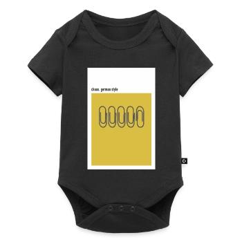 Chaos – German Style Paper Clip - Baby Premium short-sleeve bodysuit - black - Front