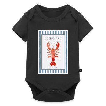 Le Homard Club Bistro Poster Lobster France - Baby Premium short-sleeve bodysuit - black - Front