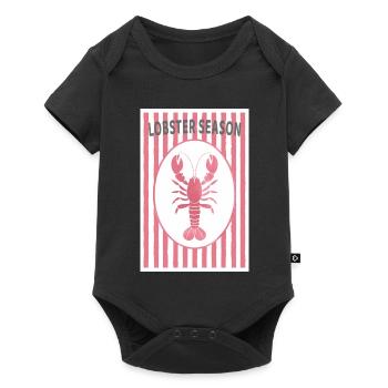 Saison du homard : design rétro d’été - Body à manches courtes Premium Bébé - noir - Devant