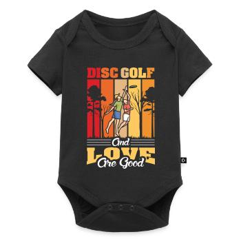Disc Golf Gifts Disc Golf - Baby Premium short-sleeve bodysuit - black - Front