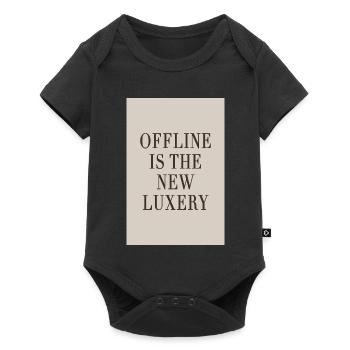 Le hors ligne est le nouveau luxe – le Luxe Silencieux - Body à manches courtes Premium Bébé - noir - Devant