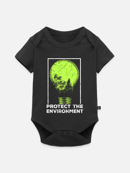 Protect Nature - Baby Premium Kurzarmbody - Schwarz