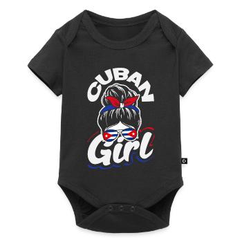 Cuba Pride & Home - Design du drapeau de Cuba - Body à manches courtes Premium Bébé - noir - Devant