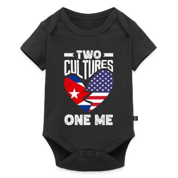 Cuba Pride & Home - Design du drapeau de Cuba - Body à manches courtes Premium Bébé - noir - Devant