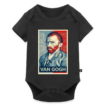 Van Gogh Pop Portrait Dual Tone - Baby Premium short-sleeve bodysuit - black - Front