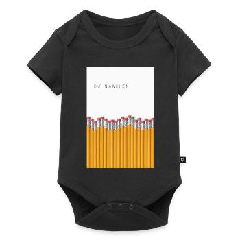 One in a Million Unique Statement Design - Baby Premium short-sleeve bodysuit - black - Front