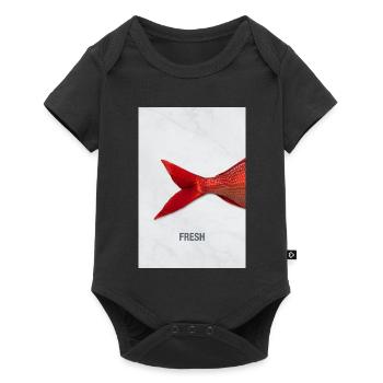 Fresh Fish Design minimaliste Modern - Body à manches courtes Premium Bébé - noir - Devant