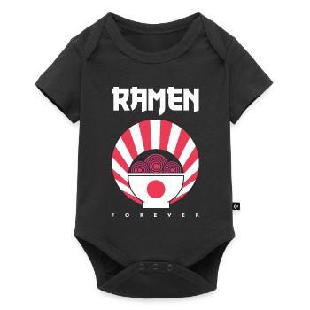 Retro Forever Japanese Ramen Shirt - Baby Premium short-sleeve bodysuit - black - Front