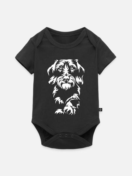 Dackel "Black Edition" - Baby Premium Kurzarmbody - Schwarz
