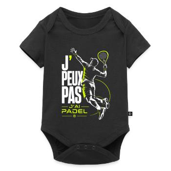 J’Peux Pas J’ai Padel Neon - Body à manches courtes Premium Bébé - noir - Devant