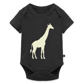 giraffe_silhouette- - Baby Premium short-sleeve bodysuit - black - Front