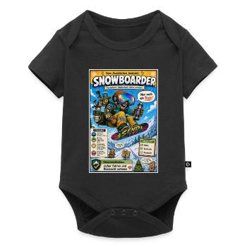 Der Snowboarder – nur noch ein Trick - Baby Premium Kurzarmbody - Schwarz - Vorne