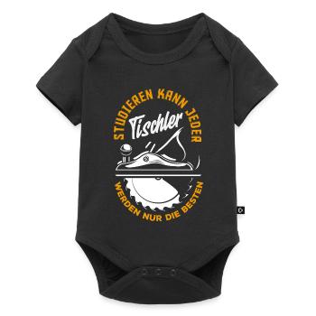 Tischler Werden Nur Beste - Baby Premium Kurzarmbody - Schwarz - Vorne