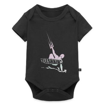 Kitesurfer - Baby Premium Kurzarmbody - Schwarz - Vorne