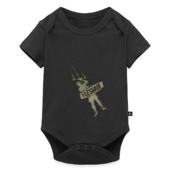 Kiteman - Baby Premium Kurzarmbody - Schwarz - Vorne