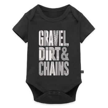 Gravel Bike Gift Shirt - Baby Premium short-sleeve bodysuit - black - Front
