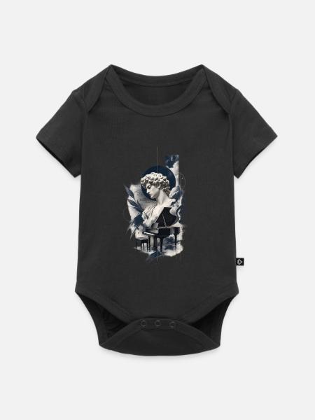 Ästhetische Klavierkunst - Baby Premium Kurzarmbody - Schwarz