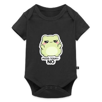 Mood Today: No – Green Kawaii Creature - Baby Premium short-sleeve bodysuit - black - Front