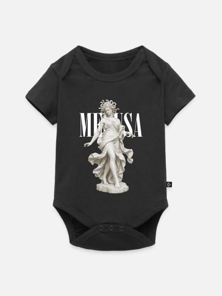 Medusa-Göttinnen-Marmor - Baby Premium Kurzarmbody - Schwarz
