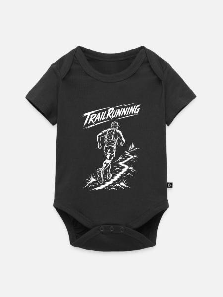 Trailrunning - Baby Premium Kurzarmbody - Schwarz