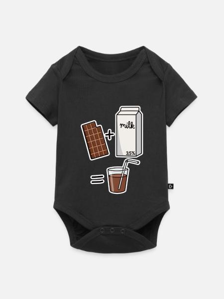 schokomilch - Baby Premium Kurzarmbody - Schwarz