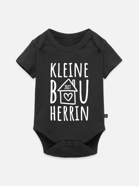 Kleine Bauherrin 2027 - Baby Premium Kurzarmbody - Schwarz