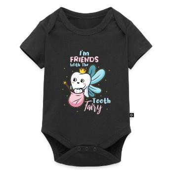 Assistante dentaire - Body à manches courtes Premium Bébé - noir - Devant