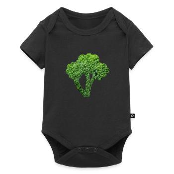 broccoli - Baby Premium short-sleeve bodysuit - black - Front