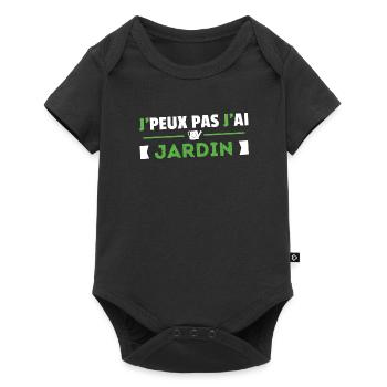 Je Peux Pas J'ai Jardin Cadeau Jardinage Retraite - Body à manches courtes Premium Bébé - noir - Devant