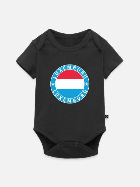 Luxemburg - Baby Premium Kurzarmbody - Schwarz
