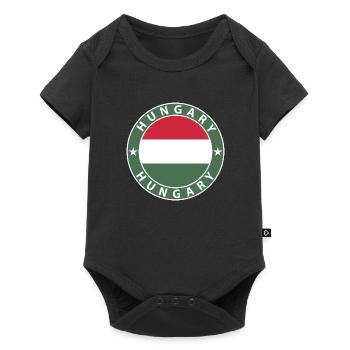 Hungary - Baby Premium short-sleeve bodysuit - black - Front