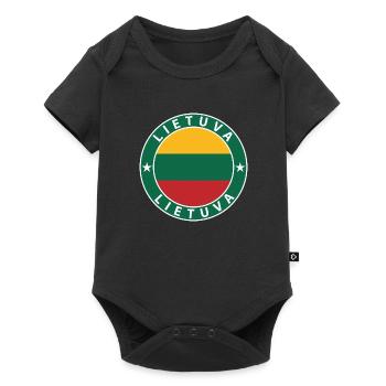 Lithuania - Baby Premium short-sleeve bodysuit - black - Front