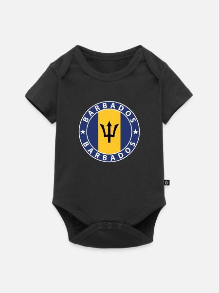 Barbados - Baby Premium Kurzarmbody - Schwarz