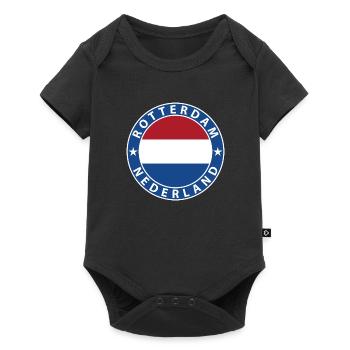 Rotterdam - Baby Premium short-sleeve bodysuit - black - Front