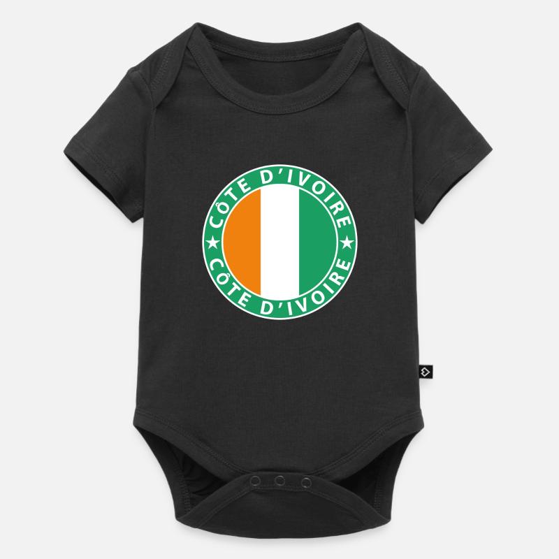 Côte d’Ivoire - Body à manches courtes Premium Bébé - noir