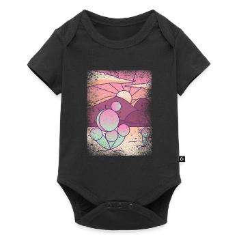 Kaktus - Desert Child - Mojave - Environmentalist - Baby Premium Kurzarmbody - Schwarz - Vorne